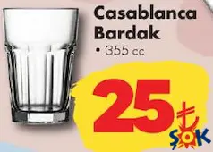 PAŞABAHÇE CASABLANCA BARDAK 355 CC